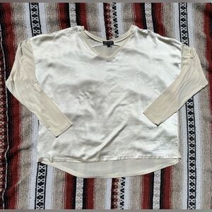 Charlie B White Flowy Blouse XL